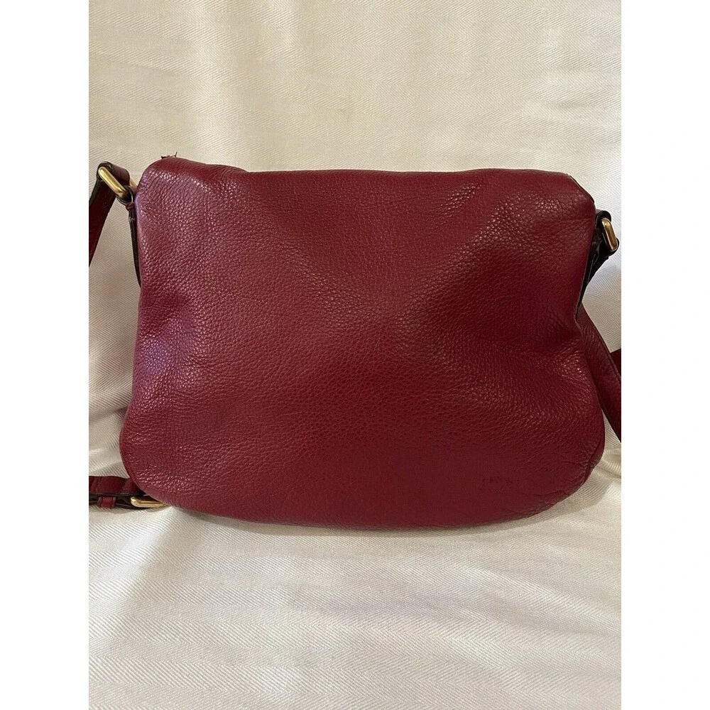 Marc by Marc Jacobs Beautiful Burgundy Leather‎ Hobo Shoulder Crossbody Bag